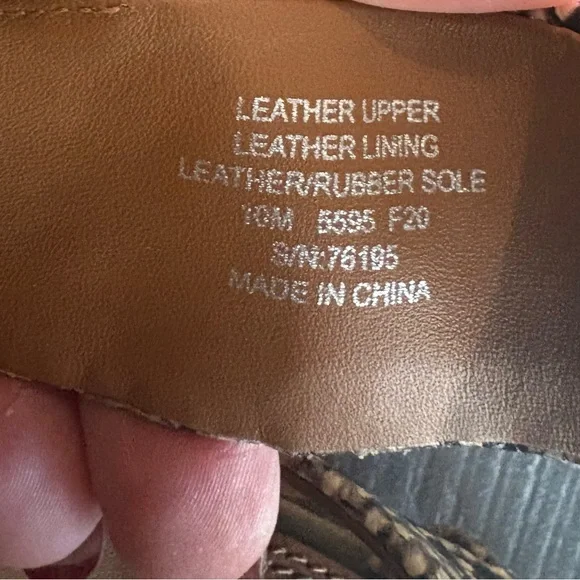 TORY BURCH RUBY SLINGBACK PUMP SANDAL ASPEN PRINTED SNAKE LEATHER - Picture 6 of 6